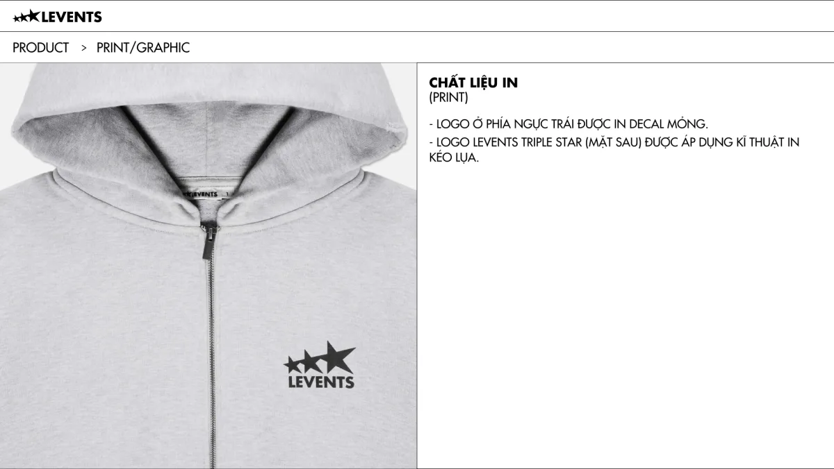 Levents® Signature Logo Heavyweight Relaxed Hoodie Zip