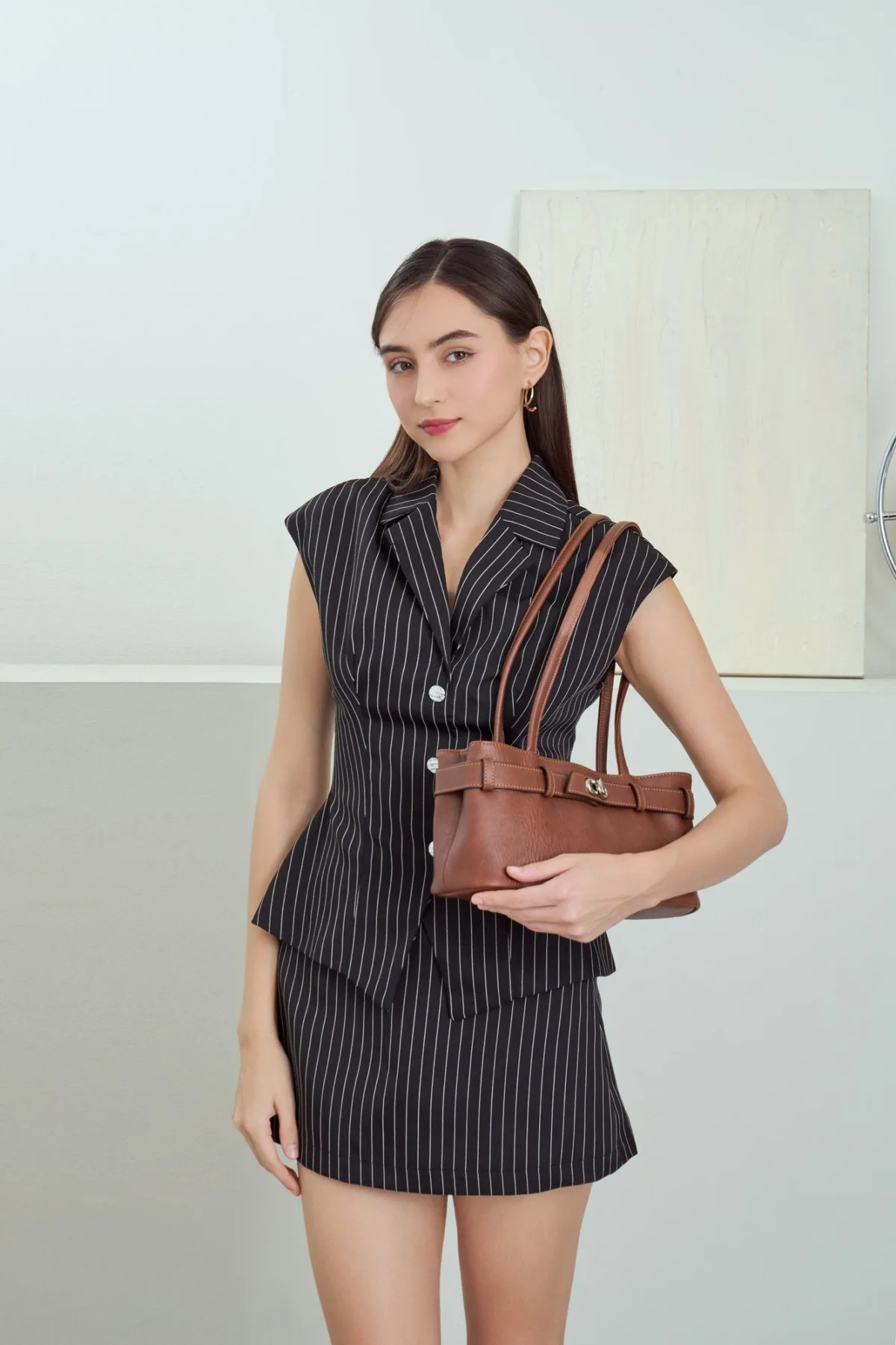 Túi Lata (Thời trang nữ nhấn khóa trang trí - Túi xách da TX26)