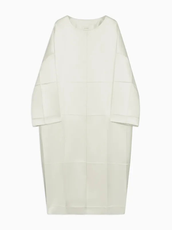 Braun Cocoon Coat in Techno Silk