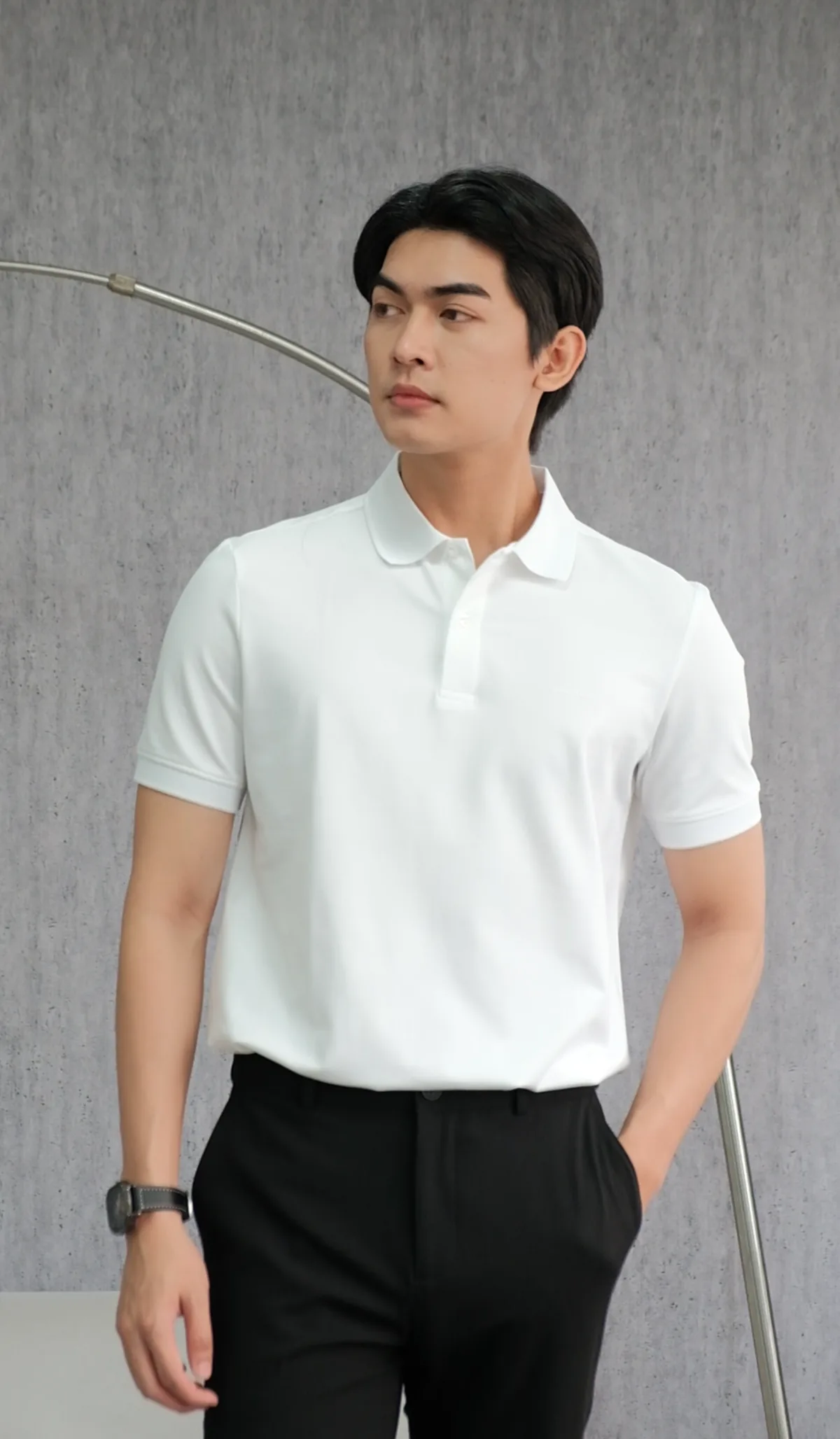 Áo Polo Nam ICONDENIM, chất liệu vải cotton cá sấu, form regular thoải mái, logo in nổi tạo điểm nhấn PLID0077