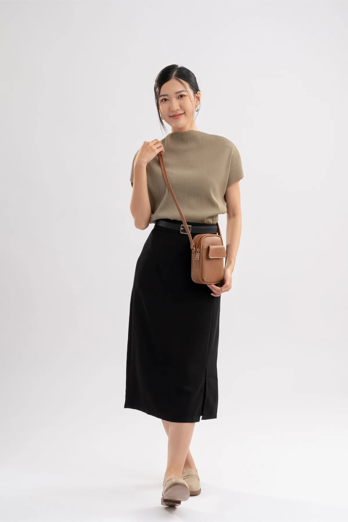 Túi Lata (Thời trang nữ đựng điện thoại mini - Túi đeo chéo da HN118)