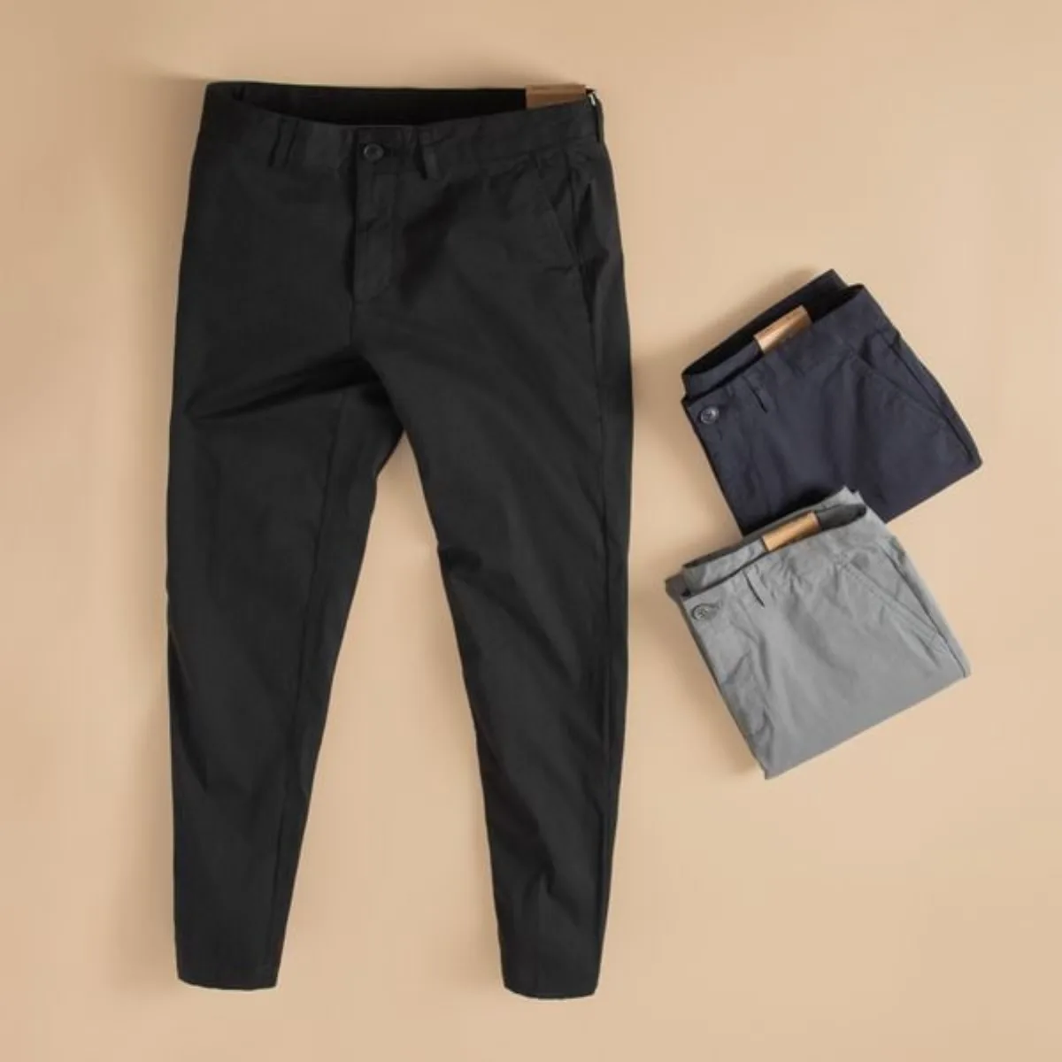 Quần kaki nam SLIMFIT CHINOS TORANO dáng basic túi chéo form chuẩn lịch lãm GABK014