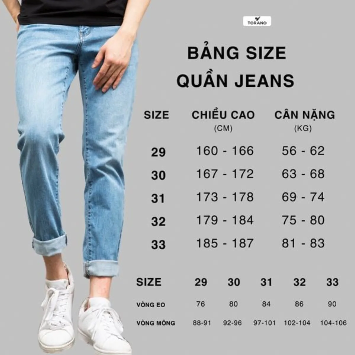 Quần Jeans STRAIGHT REGULAR JEANS TORANO Nam basic dày dặn siêu bền không phai màu FABJ003