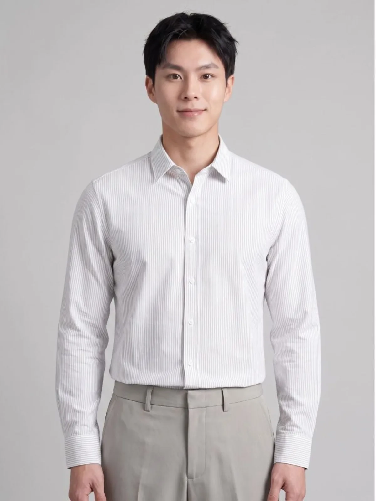 Áo Sơ Mi Nam Tay Dài ICONDENIM Warp Knit Form Slim SMID0351