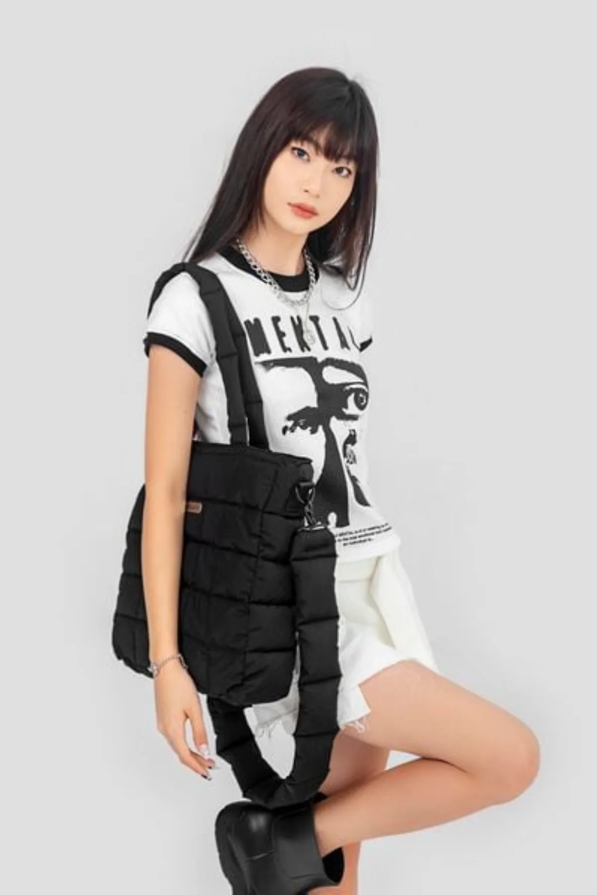 Túi Tote Chần Bông SAIGON SWAGGER® NOIR PUFFER TOTE BAG