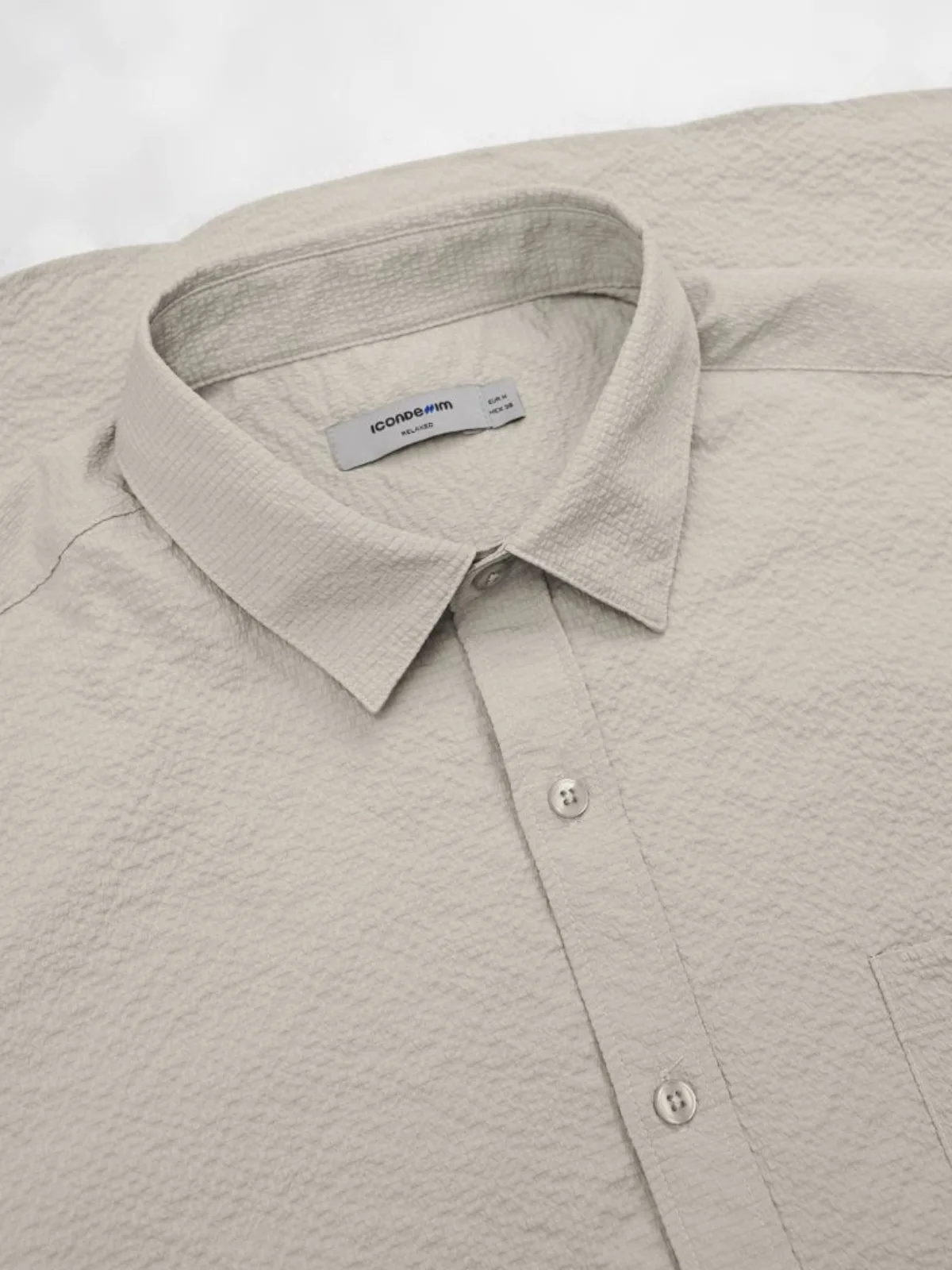 Áo Sơ Mi Nam ICONDENIM Steel Line Form Relaxed SMID0366