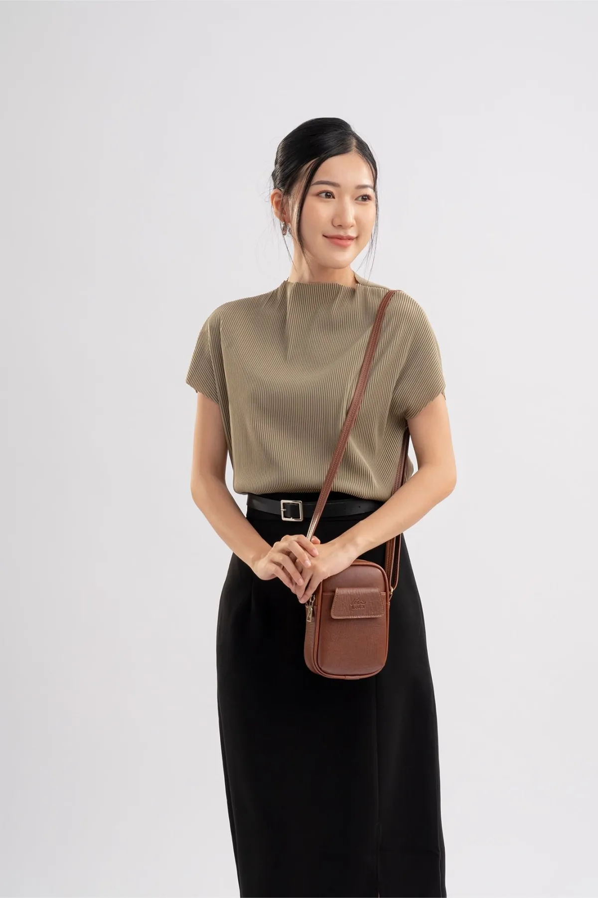 Túi Lata (Thời trang nữ đựng điện thoại mini - Túi đeo chéo da HN118)