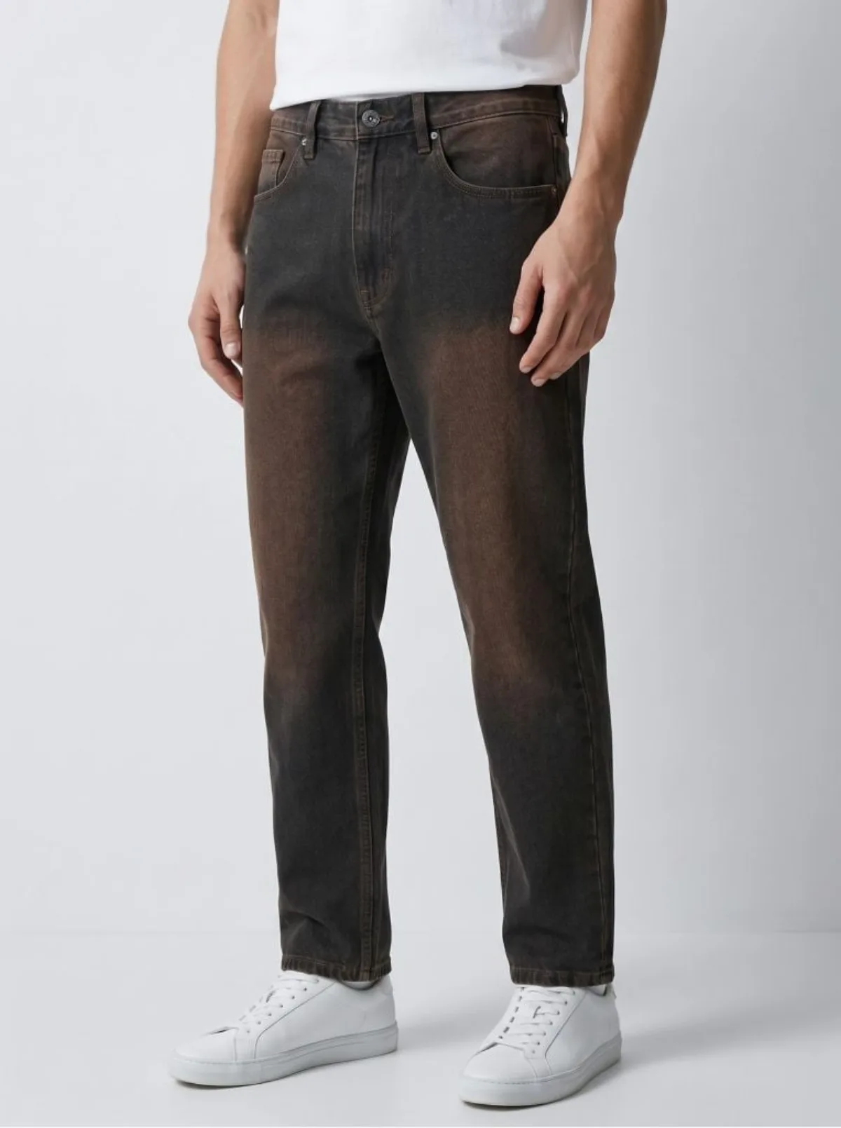 Quần Jeans Nam ICONDENIM Vintage Brown Form Straight QJID0281