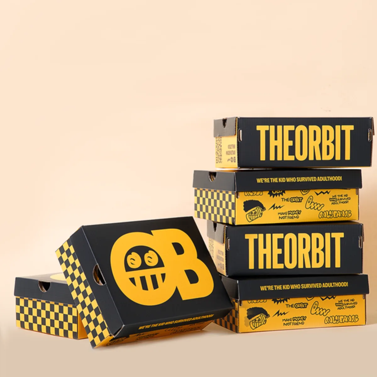 Quần Short Nam Nữ The ORBIT - OB Nylon Black/White - Quần short 2 lớp - Local Brand Chính Hãng