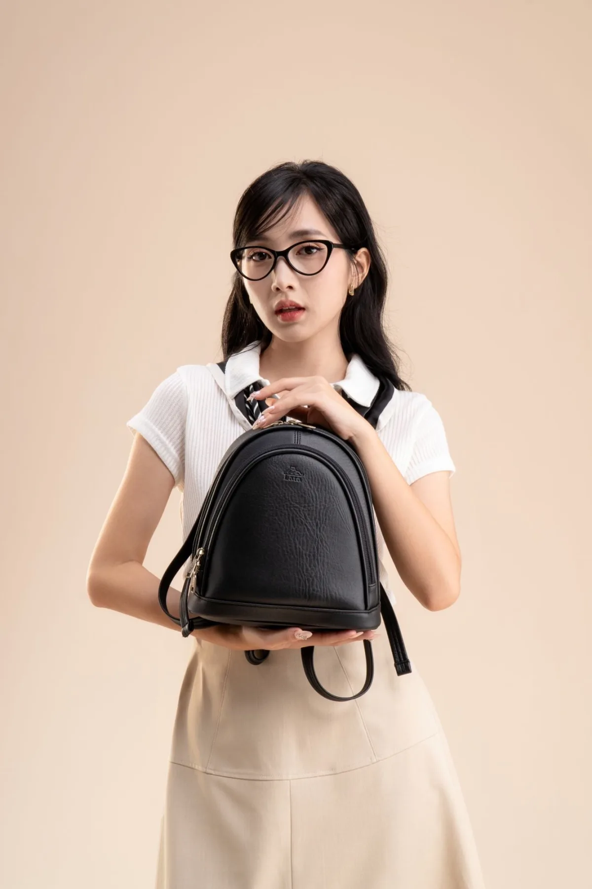Balo Lata (Thời trang nữ tiện lợi cỡ trung - Balo da BAL78)