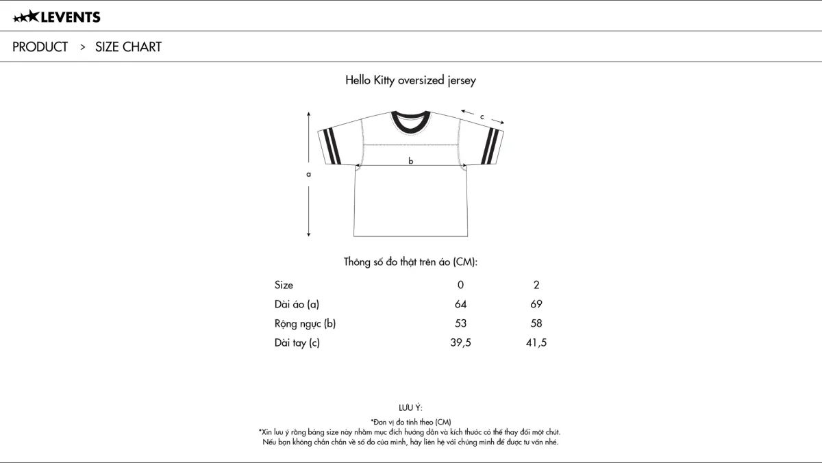 Levents® x Hello Kitty | Striped Oversized Jersey Tee/ Pink