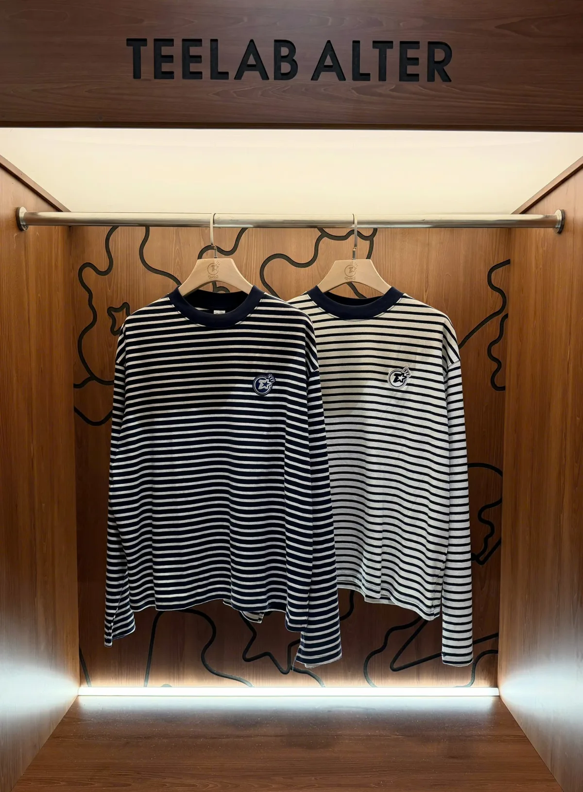 Áo Thun Teelab Alter Striped Basic Oversized Cotton Tee TS402