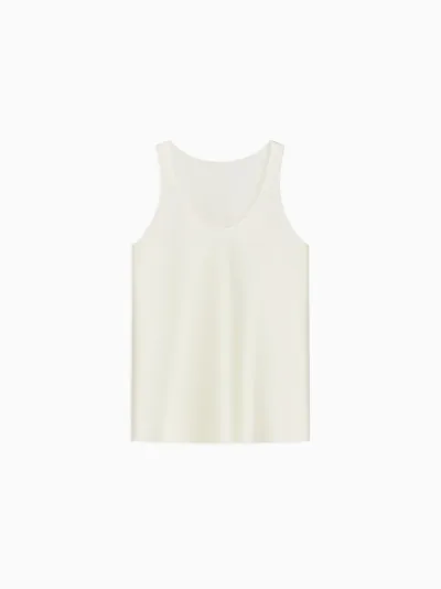 Elio U-Neck Blouse in “Vietnamese Silk”