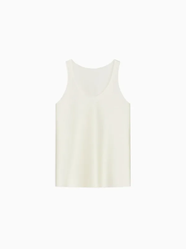 Elio U-Neck Blouse in “Vietnamese Silk”