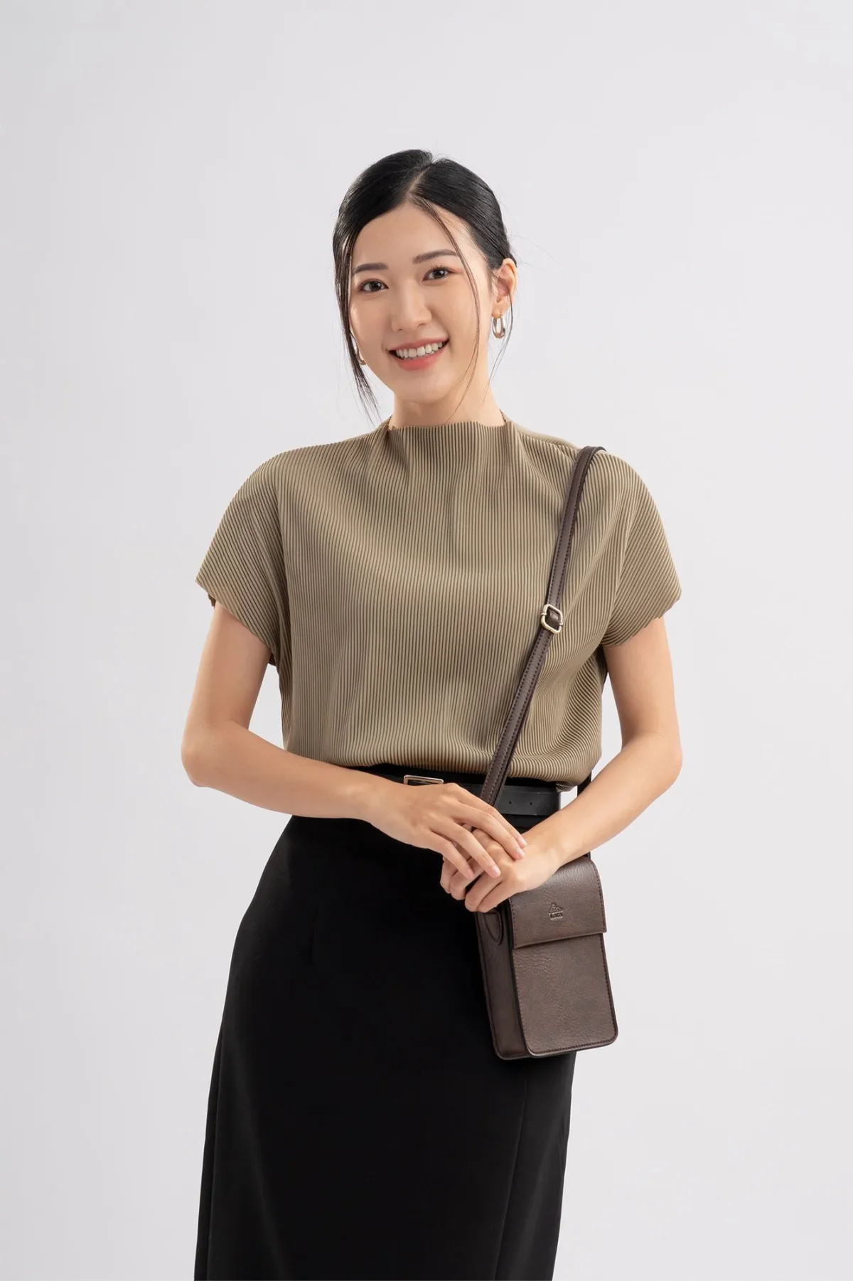 Túi Lata (Thời trang nữ đi chơi size 12 - Túi đeo chéo da HN121)
