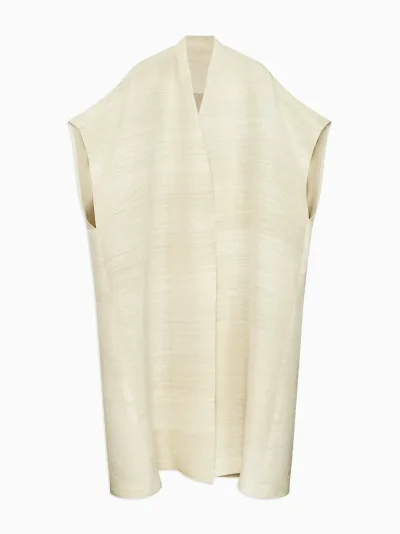 Luka Cocoon Coat in Slub Silk