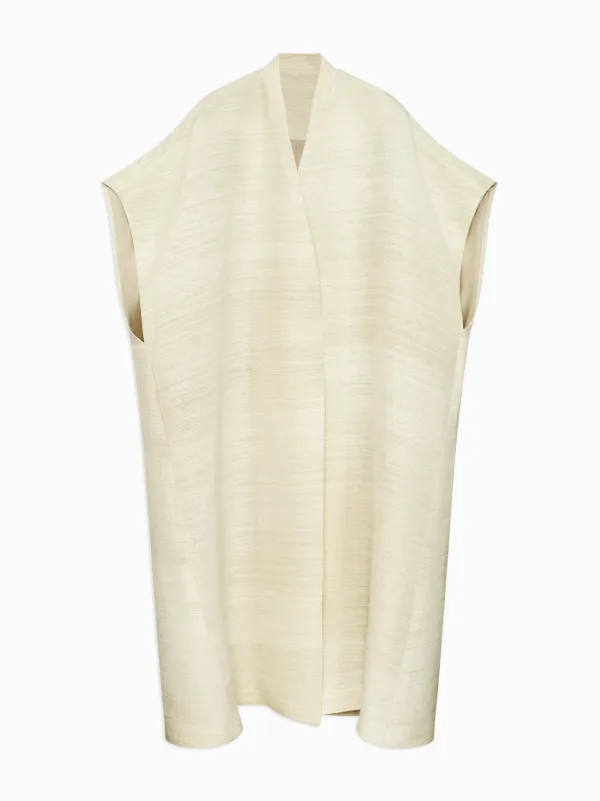 Luka Cocoon Coat in Slub Silk