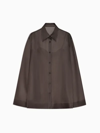 Laney Classic Shirt in Silk Organza
