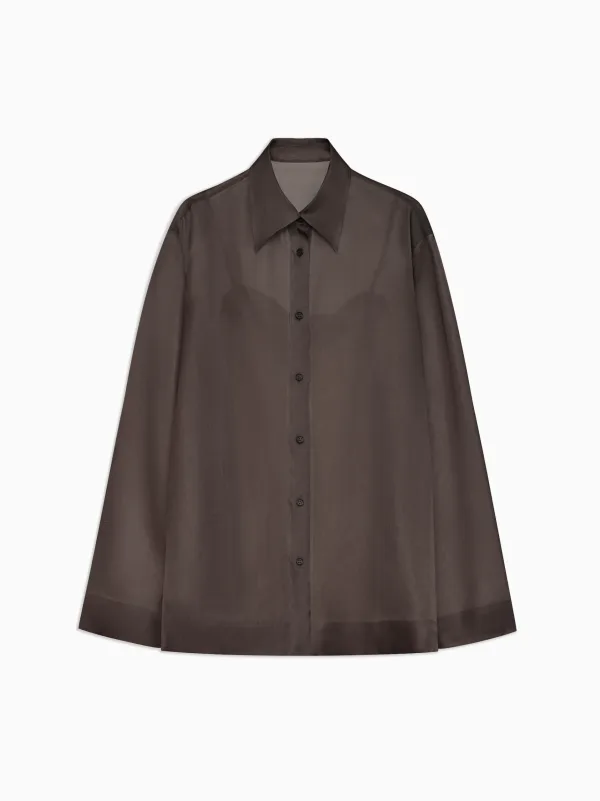 Laney Classic Shirt in Silk Organza