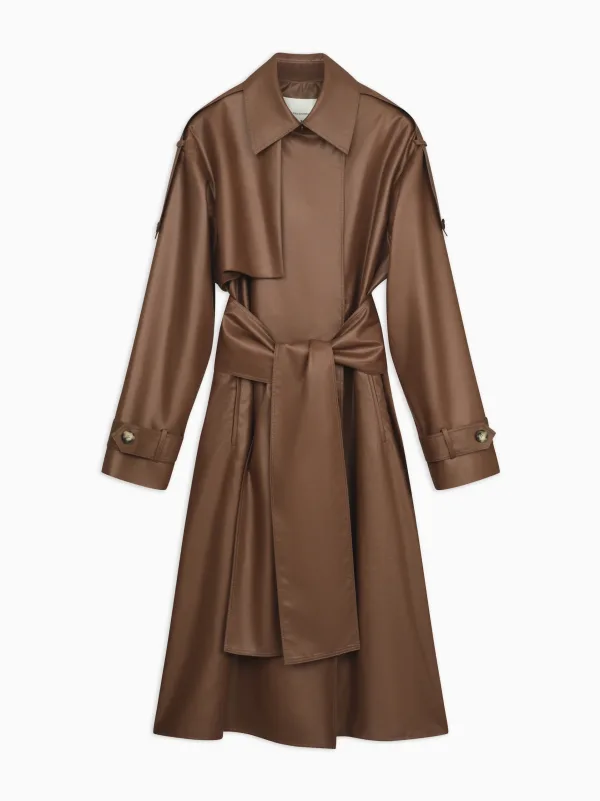 Anai Coat in Matte Spun-Poly