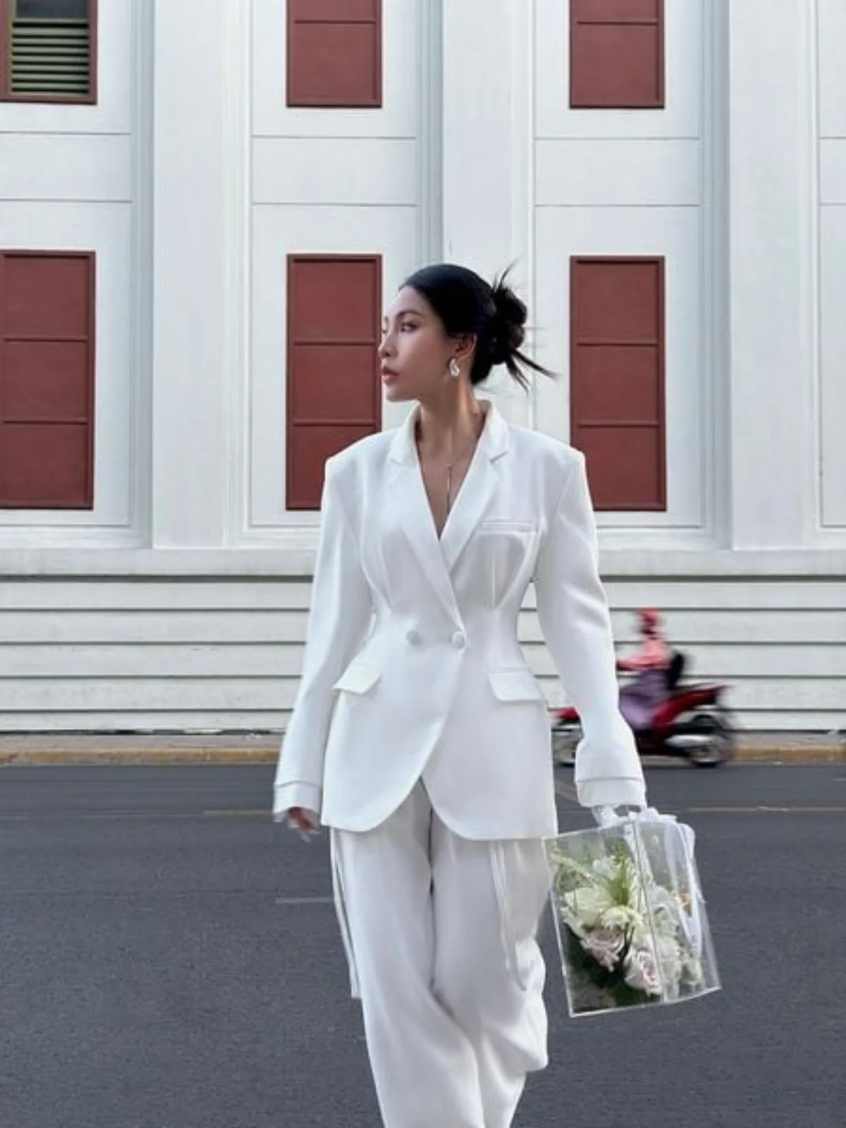 Alix Blazer - White