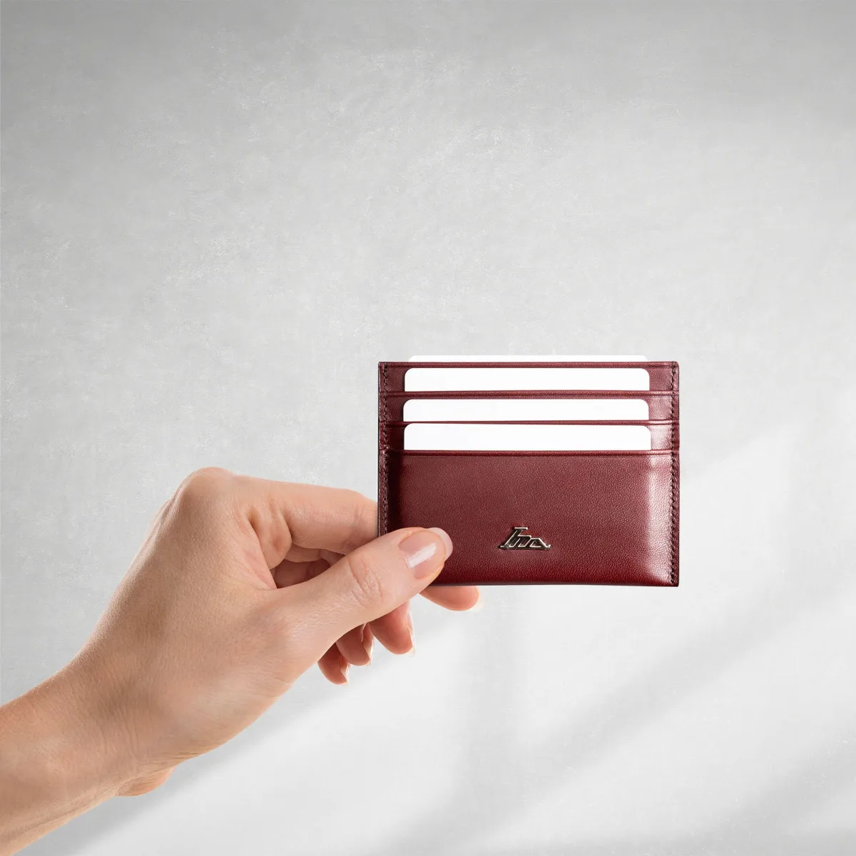 Ví nam da bò Lata (Thời trang nam đựng namecard cỡ nhỏ - Ví da thật LVN111)