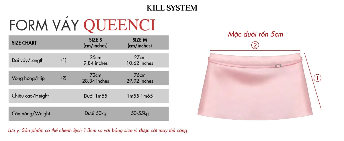 Chân váy lụa ngắn chữ a QUEENCI - 𝐊𝐈𝐋𝐋 𝐒𝐘𝐒𝐓𝐄𝐌
