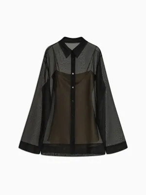 Lisse Classic Shirt in Silk Organza