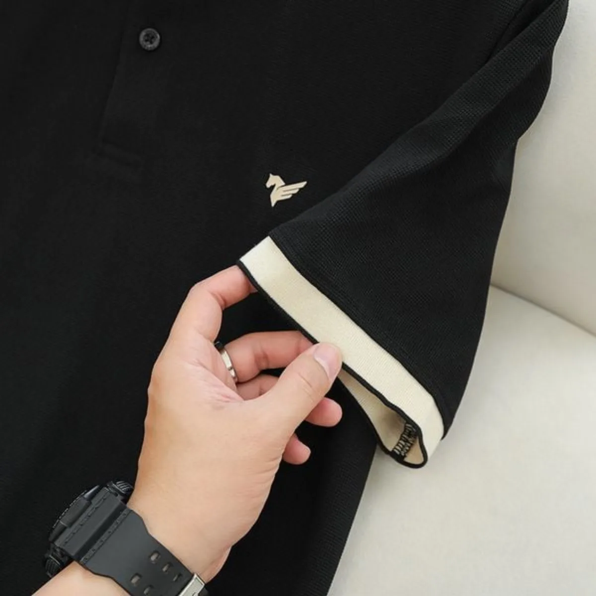 Áo polo nam TORANO COLLAR POLO Chất vải Waffle hiệu ứng tinh tế, thoáng khí, thoải mái, thanh lịch, sang trọng FSTP003