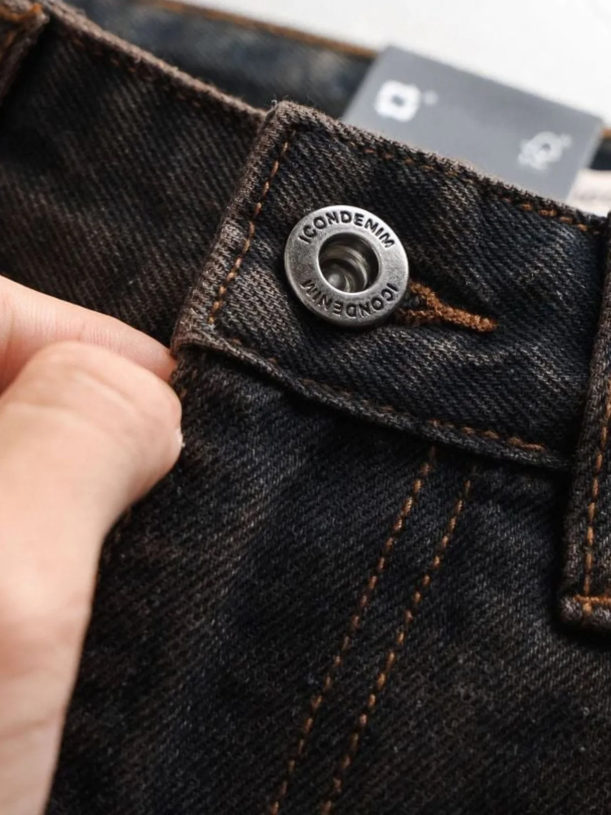 Quần Jeans Nam ICONDENIM Vintage Brown Form Straight QJID0281