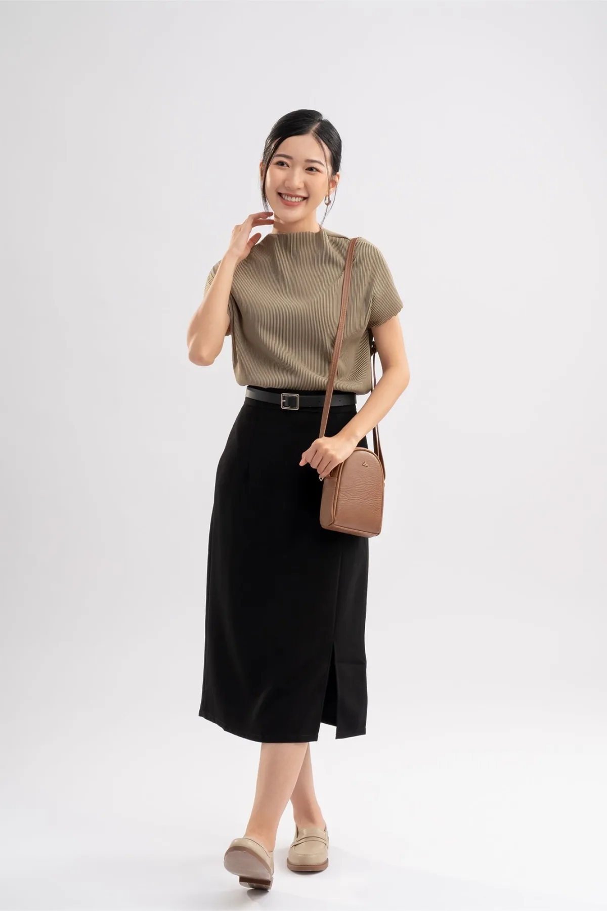 Túi Lata (Thời trang nữ đựng điện thoại mini - Túi đeo chéo da HN115)
