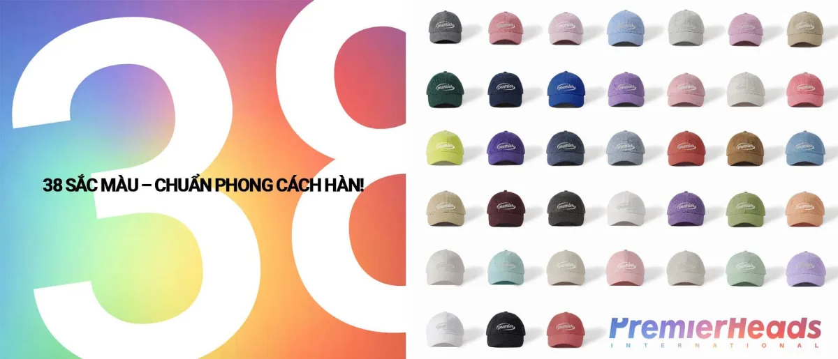 Mũ nón lưỡi trai Half Circle_logo G22 소프트코튼 뉴미스14. I-RED [M]