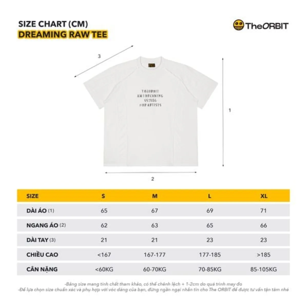 Áo Thun Năm Nữ The ORBIT DREAMING RAW TEE - Local Brand Chính Hãng