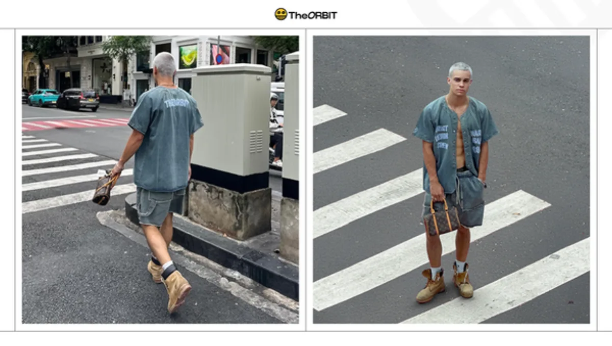 COMBO ORBIT Áo BASEBALL DENIM JERSEY + Quần ORBIT Denim Short - Local Brand Chính Hãng