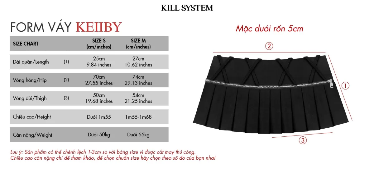 Chân váy kaki xếp ly mặc được hai kiểu KEIIBY - 𝐊𝐈𝐋𝐋 𝐒𝐘𝐒𝐓𝐄𝐌