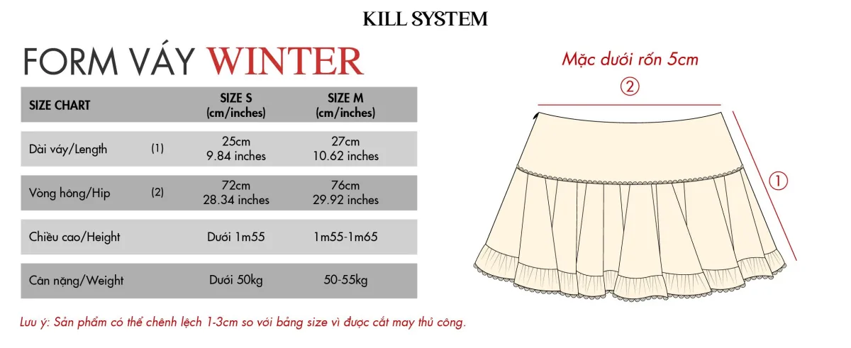 Chân váy xếp ly voan tơ WINTER- 𝐊𝐈𝐋𝐋 𝐒𝐘𝐒𝐓𝐄𝐌