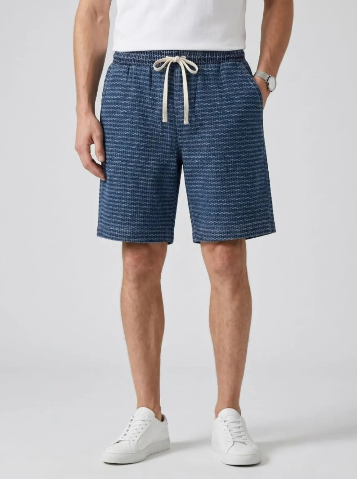 Quần Short Jeans Nam ICONDENIM Gridline Form Loose QSID0266