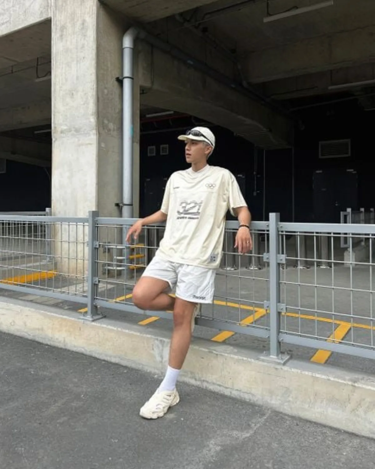Quần Short Nam Nữ The ORBIT - OB Nylon Black/White - Quần short 2 lớp - Local Brand Chính Hãng