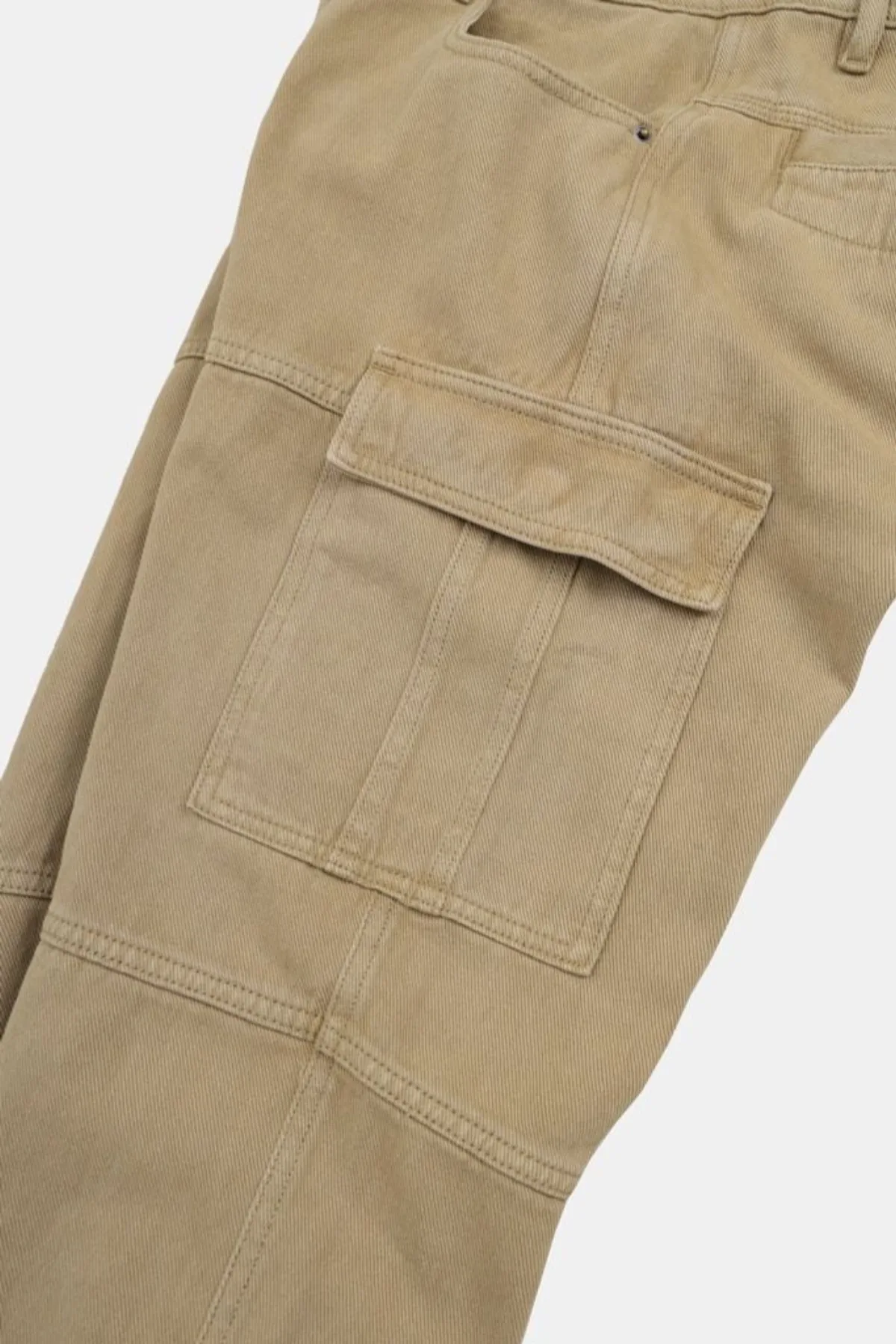 Quần Cargo ICONDENIM Washed Khaki QKID0054