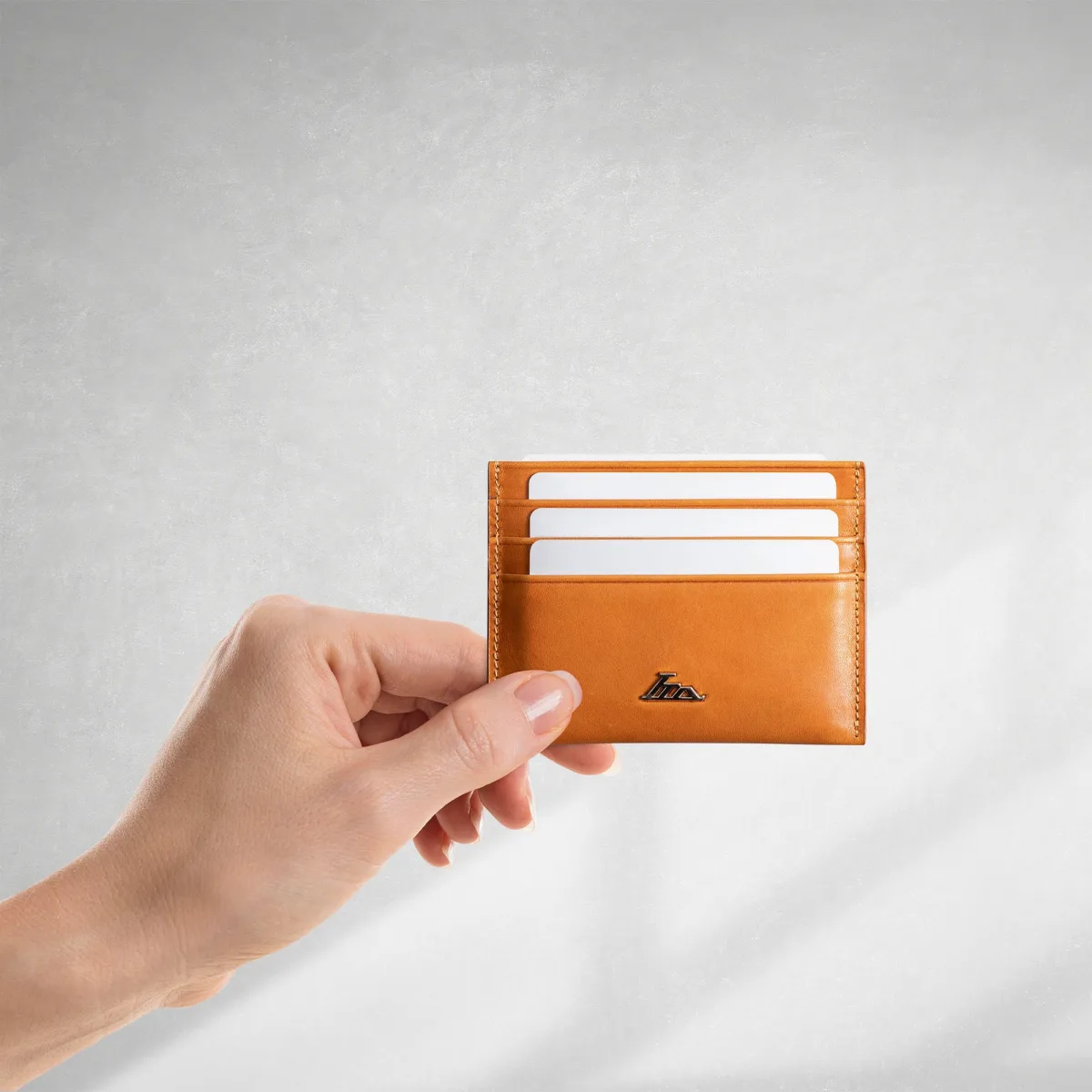 Ví nam da bò Lata (Thời trang nam đựng namecard cỡ nhỏ - Ví da thật LVN111)