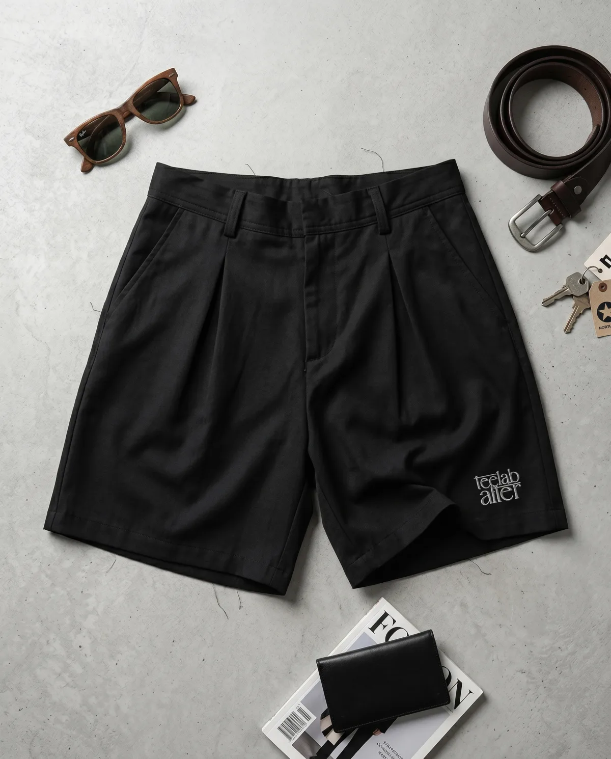 Quần Shorts Kaki Teelab Alter Resort Shorts SH012