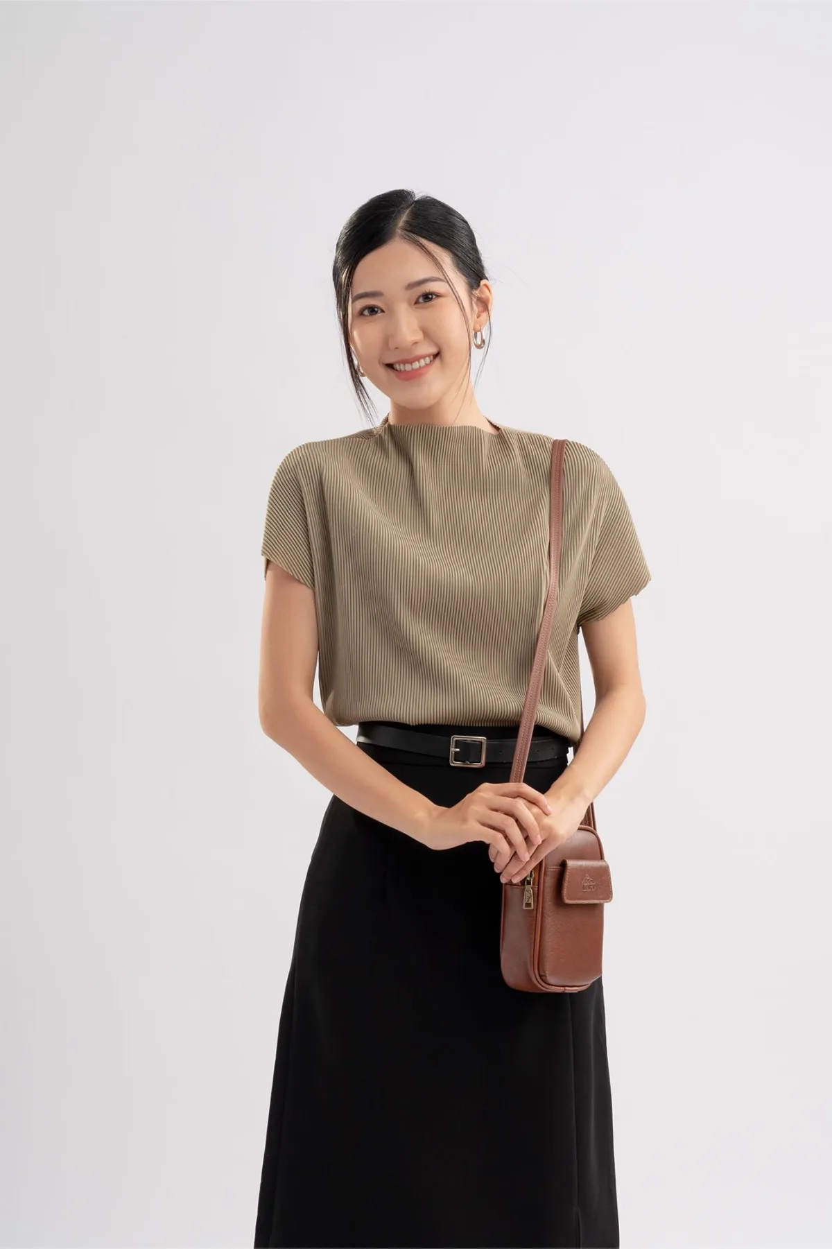 Túi Lata (Thời trang nữ đựng điện thoại mini - Túi đeo chéo da HN118)