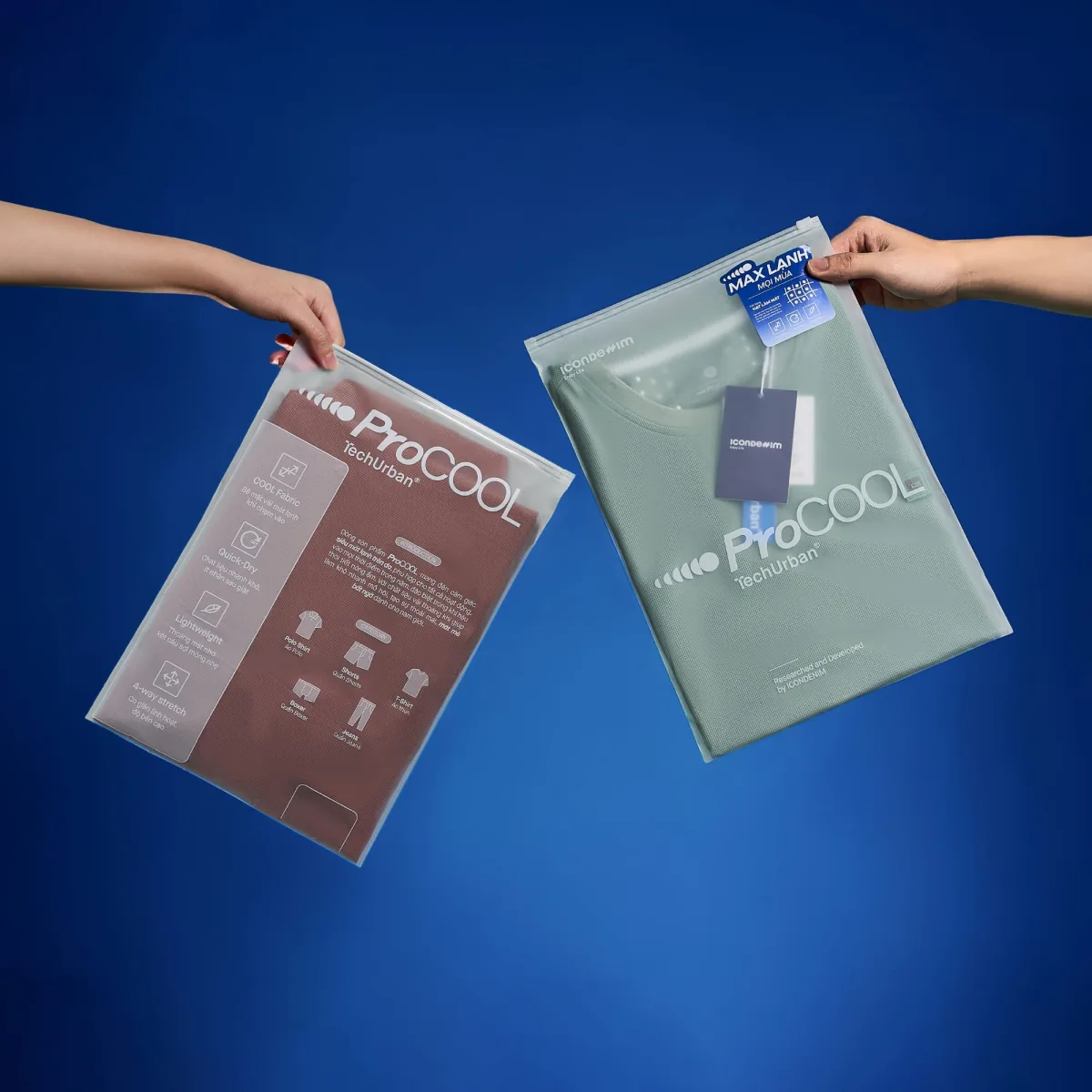 Áo polo nam PROCOOL ICONDENIM form slim-fit, công nghệ hạt làm mát thoáng khí, co giãn 4 chiều, vải mịn ít nhăn PLID0153