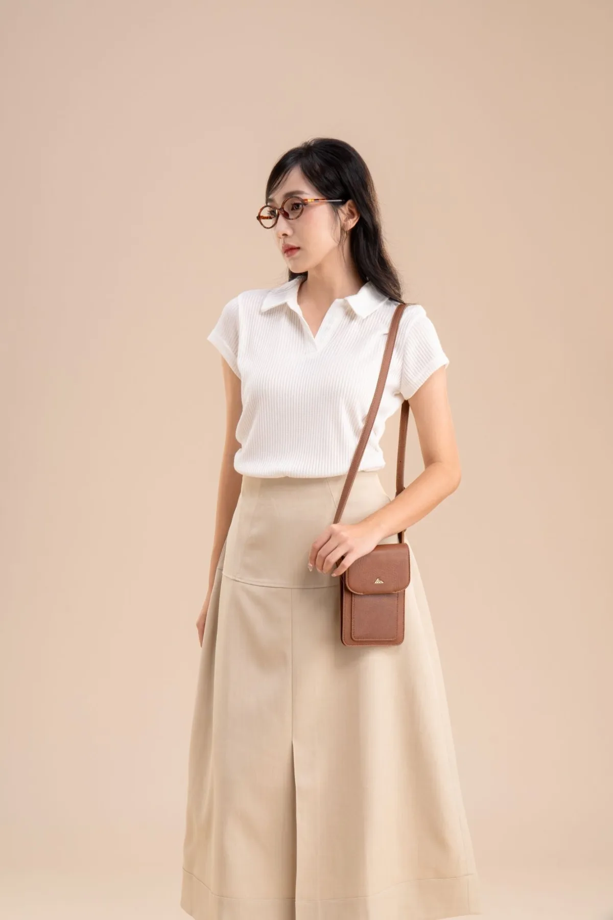 Túi Lata (Thời trang nữ đựng điện thoại - Túi đeo chéo da HN130)