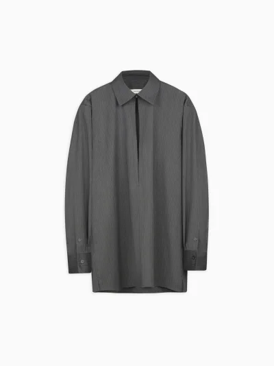 Dunham Front-Split Shirt in Wool