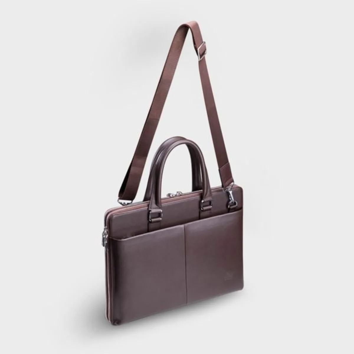 Cặp Công Sở Lata (Thời trang nam basic đựng laptop 14.6 inch - Cặp da thật CADA10)
