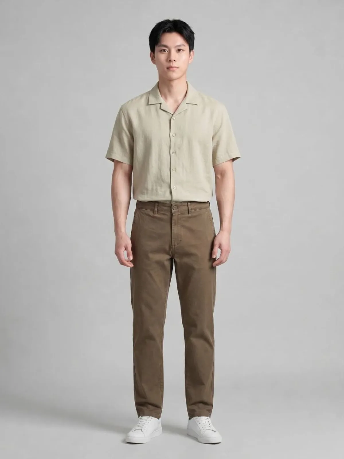 Quần Kaki Nam ICONDENIM Simple Form Slim Straight QKID0068