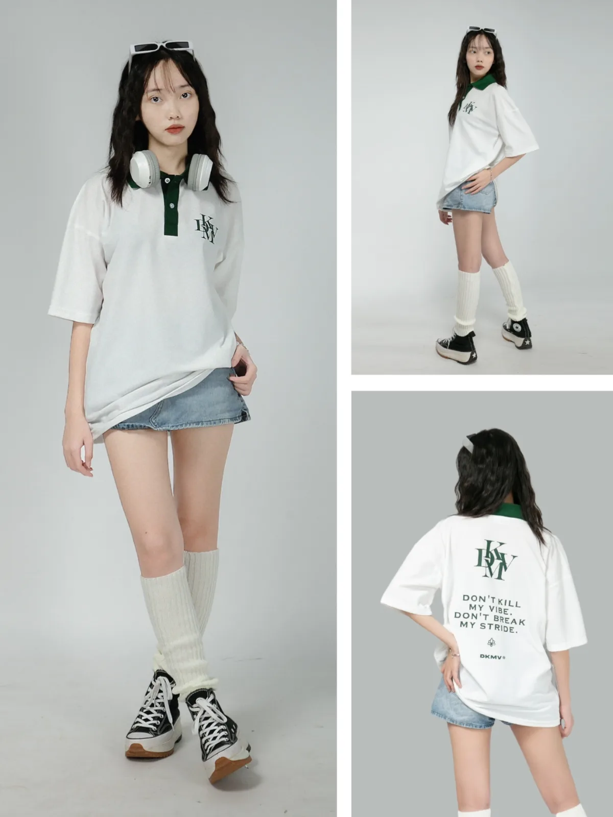 Áo Polo oversize nam nữ tay lỡ DKMV Polo INTE | K14-T12