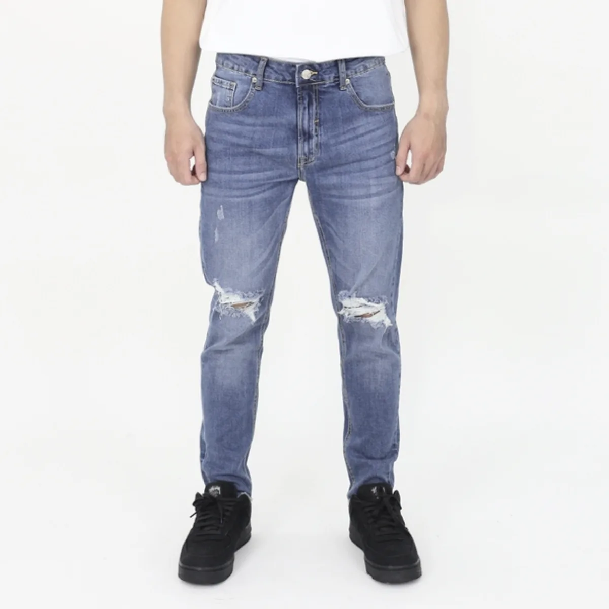 Quần NOWSAIGON Distressed Stretch Skinny Jeans - Local Brand Chính Hãng