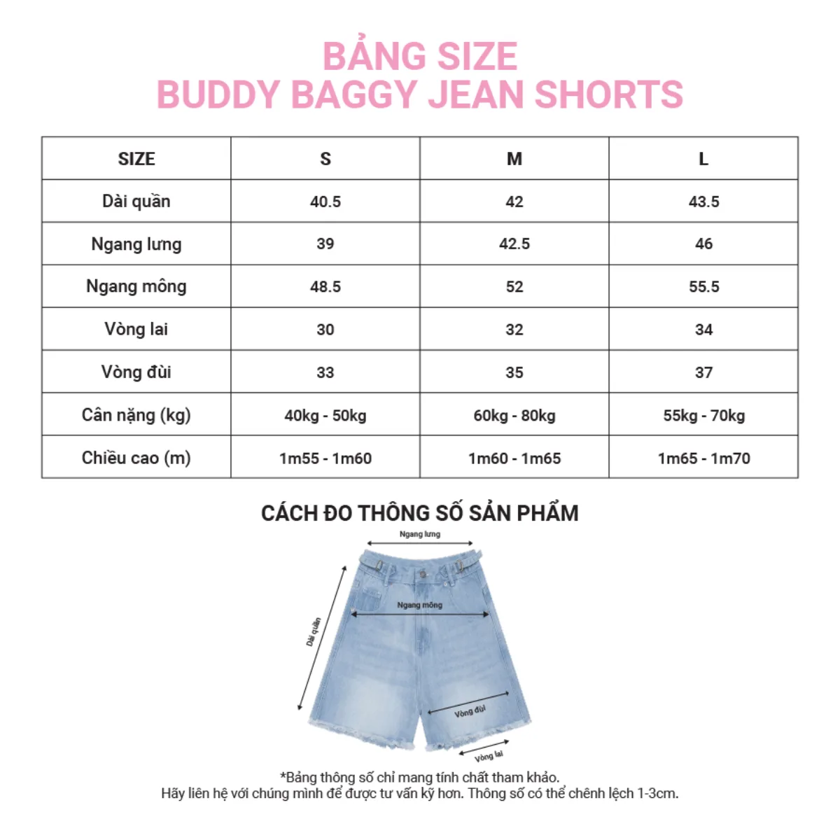 Quần Shorts Buddy Baggy Jean - Dreamer Collection - Local Brand Chính Hãng